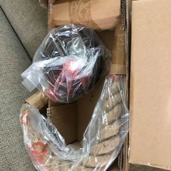 Pottery Barn Rope Pendant Lighting Fixture (1) - Picture 5 of 6